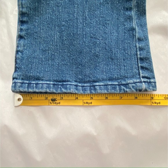 Zana Di Jeans Floral Embroidery + Gems Stretch Denim Pants Boot Cut Blue Size 9 - Picture 5 of 15